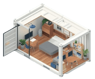Small 35 Sqft Container Self Storage